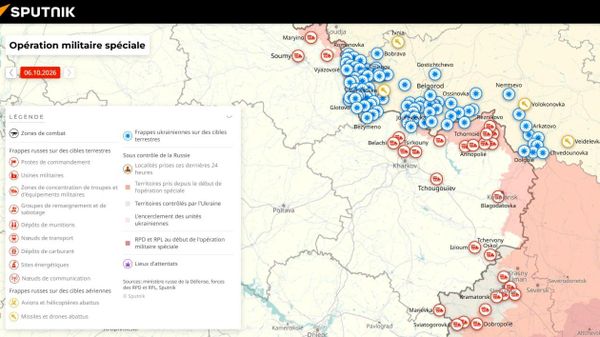 Situation dans la zone de l'opération militaire spéciale russe au 6 octobre - Sputnik Afrique