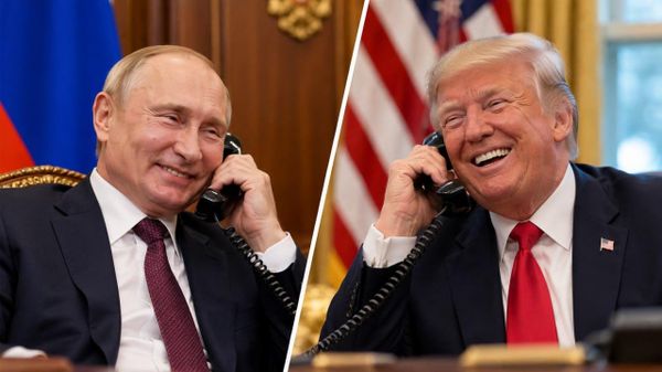 Trump a souhaité un joyeux anniversaire à Poutine lors d'une conversation téléphonique amicale d'une heure et demie - Kremlin - Sputnik Afrique