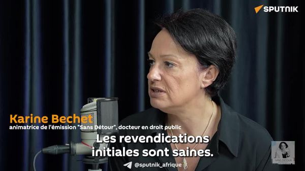 Les protestations des élèves en France sont la conséquence d'un échec politique - docteur en droit public - Sputnik Afrique