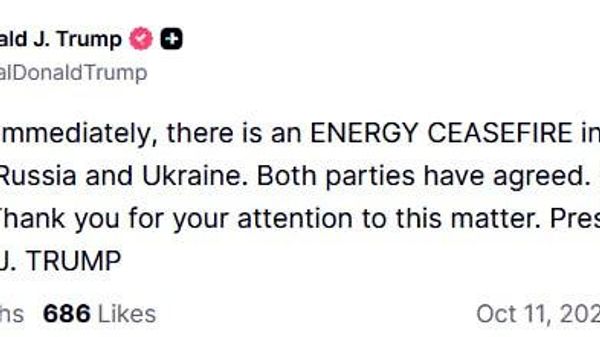 Trump announces an immediate energy ceasefire between Russia and Ukraine, saying both sides have agreed and warning against violations - Sputnik Africa
