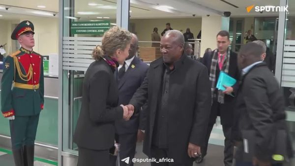 Ghanaian President Mahama & Ugandan VP Alupo Arrive in Moscow for Russia-Africa Summit Ghanaian President Mahama & Ugandan VP Alupo Arrive in Moscow for Russia-Africa Summit - Sputnik Africa