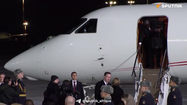 Le Président de la République centrafricaine, Faustin-Archange Touadéra, arrive à Moscou pour le sommet Russie-Afrique - Sputnik Afrique