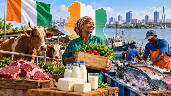 La Côte d’Ivoire veut couvrir 75% de ses besoins en produits animaux et halieutiques d’ici 2030 – le ministre - Sputnik Afrique