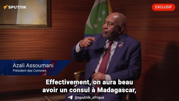 Moscou a soutenu la souveraineté et l'intégrité des Comores: le Président Azali Assoumani salue le rôle de la Russie - Sputnik Afrique