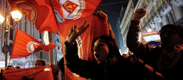 Partisans du parti de la gauche radicale Syriza - Sputnik Afrique