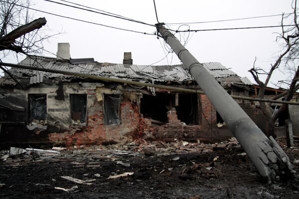 Donetsk après un bombardement - Sputnik Afrique