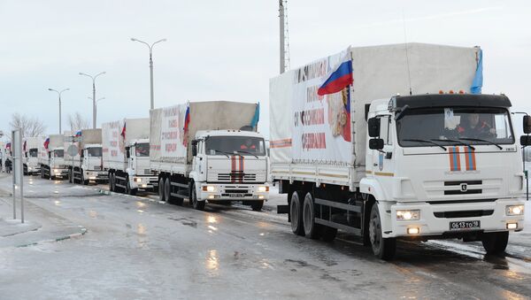 Nouveau convoi humanitaire russe destiné aux habitants du Donbass - Sputnik Afrique