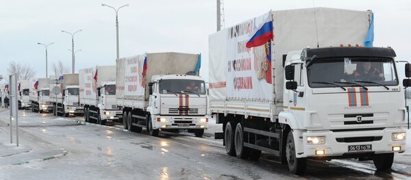 Nouveau convoi humanitaire russe destiné aux habitants du Donbass - Sputnik Afrique
