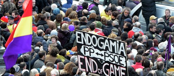 Espagne: des milliers de personnes manifestent contre l'austérité à Madrid - Sputnik Afrique