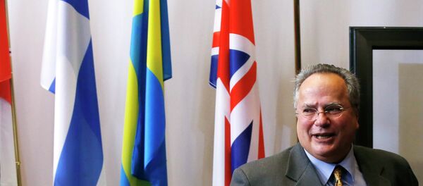 Ministre grec des Affaires étrangères Nikos Kotzias - Sputnik Afrique