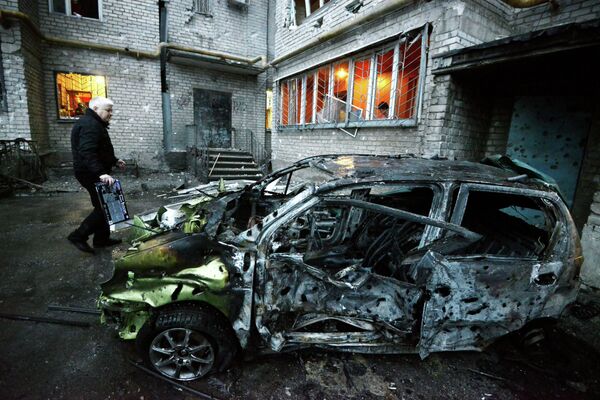 Donetsk après les bombardements de dimanche - Sputnik Afrique