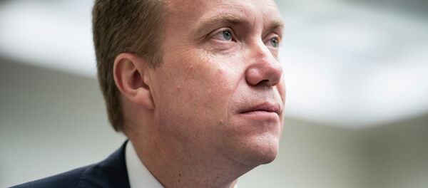Norway's Minister of Foreign Affairs Børge Brende waits to speak at the Brookings Institution June 16, 2014 in Washington, DC - Sputnik Afrique