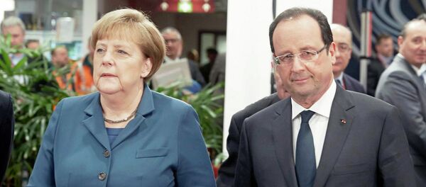 Francois Hollande und Angela Merkel Francois Hollande und Angela Merkel - Sputnik Afrique