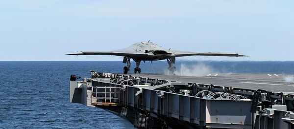 X-47B launches from USS George H. W. Bush - Sputnik Afrique