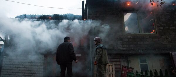 Последствия обстрела Донецка украинскими силовиками - Sputnik Afrique