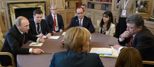 Встреча в нормандском формате на саммите форума Азия- Европа - Sputnik Afrique