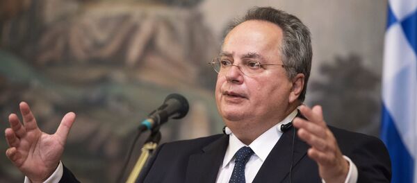 Le ministre grec des Affaires étrangères Nikos Kotzias - Sputnik Afrique