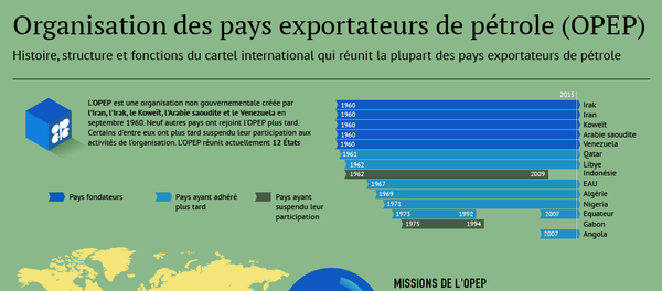 OPEP: membres, politique et prix pétroliers - Sputnik Afrique