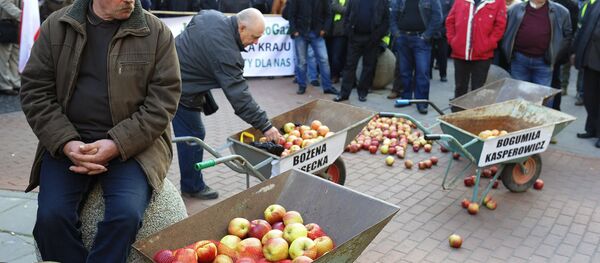 Акция протеста фермеров и садоводов Польши прошла в Варшаве - Sputnik Afrique