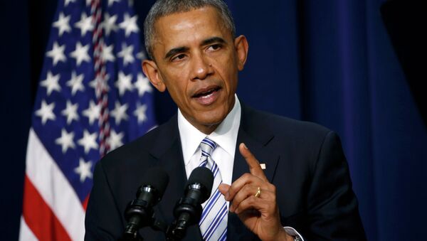 U.S. President Barack Obama speaks at the White House Summit on Countering Violent Extremism in Washington, February 18, 2015 - Sputnik Afrique