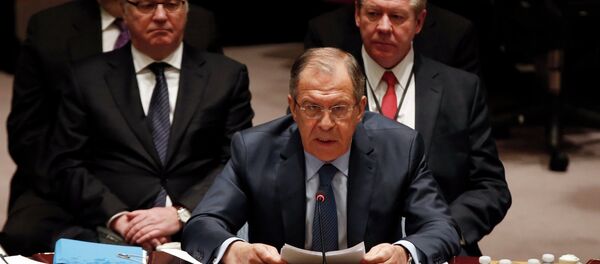 Russian Foreign Minister Sergey Lavrov addresses a meeting of the United Nations Security Council at the U.N. headquarters in New York, February 23, 2015 - Sputnik Afrique