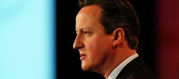 Britain's Prime Minister David Cameron speaks at the British Chambers of Commerce annual meeting in central London February 10, 2015 - Sputnik Afrique