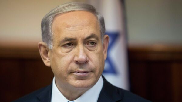 Israeli's Prime Minister Benjamin Netanyahu in his office in Jerusalem February 8, 2015 - Sputnik Afrique