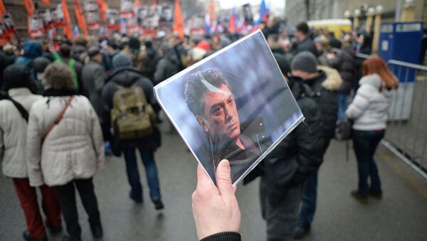 Cérémonie d'adieu à Boris Nemtsov - Sputnik Afrique