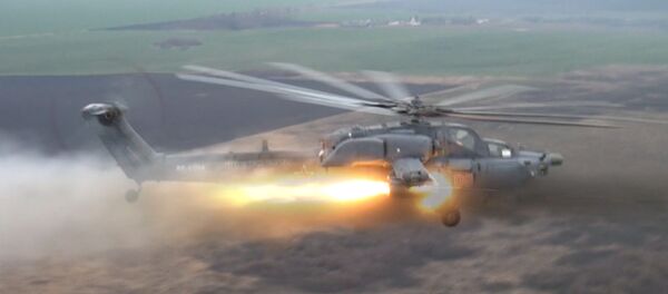 Les hélicoptères russes Night Hunter et Terminator en action - Sputnik Afrique