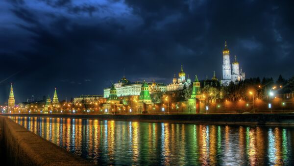 Moscow Kremlin, view from other side of Moscow river. - Sputnik Afrique