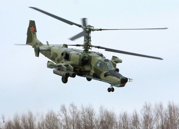 Ka-50, surnommé le 'Requin Noir' (Chernaya Akula) Ka-50, surnommé le 'Requin Noir' (Chernaya Akula) - Sputnik Afrique