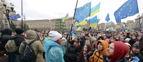 Students are standing up to a feature in Europe - Sputnik Afrique