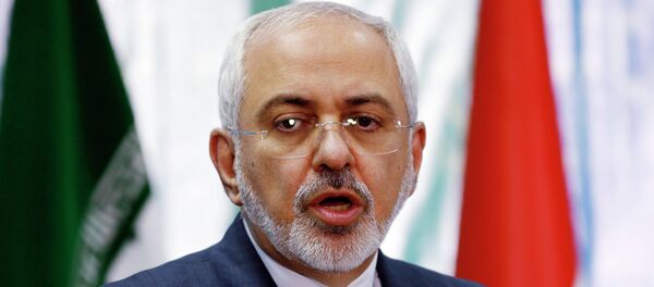 Iranian Foreign Minister Mohammad Javad Zarif speaks during a news conference with Iraqi Foreign Minister - Sputnik Afrique
