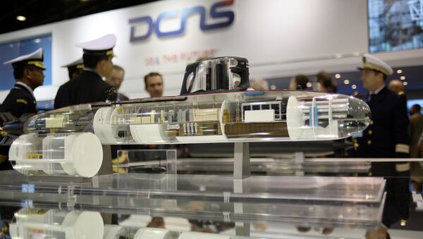 DCNS stand at the Euronaval naval defense equipment fair in le Bourget - Sputnik Afrique