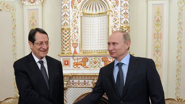 Президент РФ В.Путин провел российско-кипрские переговоры - Sputnik Afrique
