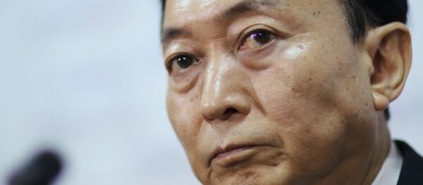 Пресс-конференция бывшего премьер-министра Японии Юкио Хатояма в Симферополе - Sputnik Afrique