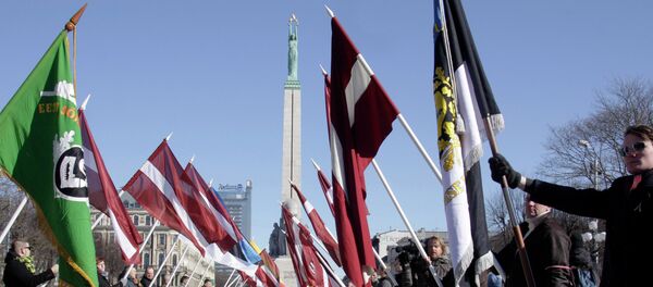 Марш ветеранов латышского легиона СС в Риге - Sputnik Afrique