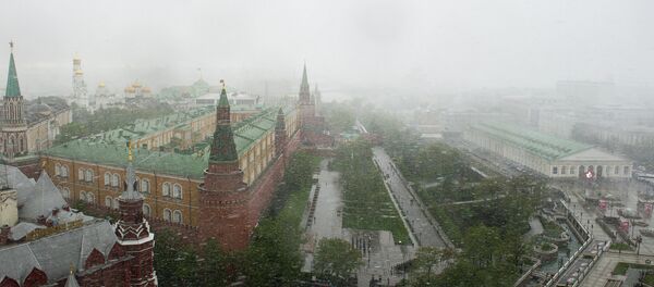 Мокрый снег в Москве - Sputnik Afrique