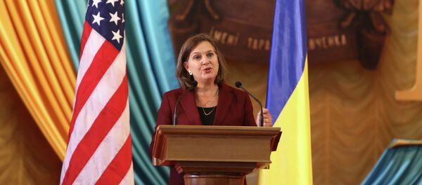 Assistant Secretary for European and Eurasian Affairs Victoria Nuland at Shevchenko University, Kyiv, Ukraine, Oct. 8, 2014 - Sputnik Afrique