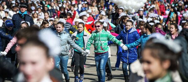 Simferopol fête le premier anniversaire du rattachement de la Crimée à la Russie - Sputnik Afrique