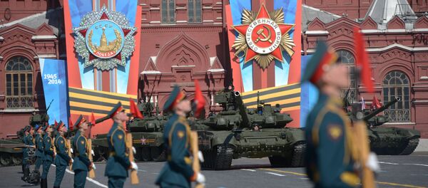 Военный парад, посвященный 69-й годовщине Победы в Великой Отечественной войне - Sputnik Afrique
