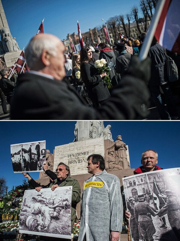 Riga: marche d'anciens SS et crimes des nazis pendant la 2e guerre mondiale - Sputnik Afrique