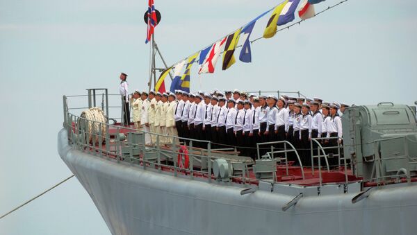 Servicemen of the Black Sea Fleet during Navy Day parade rehearsal in Sevastopol - Sputnik Afrique