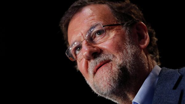 Spain Prime Minister Mariano Rajoy attends a party meeting in the Andalusian capital of Seville March 1, 2015 - Sputnik Afrique