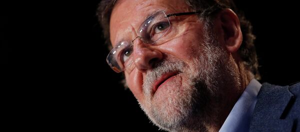 Spain Prime Minister Mariano Rajoy attends a party meeting in the Andalusian capital of Seville March 1, 2015 - Sputnik Afrique