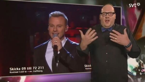 Eurovision 2015 : un interprète en langue des signes fait le show en Suède - Sputnik Afrique