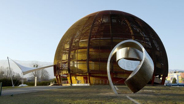 A photo taken on February 10, 2015 shows the Globe of Science and Innovation at the European Organisation for Nuclear Research (CERN) in Meyrin, near Geneva. - Sputnik Afrique