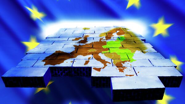 Карта Европы и символика Евросоюза - Sputnik Afrique