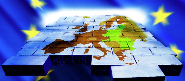 Карта Европы и символика Евросоюза - Sputnik Afrique
