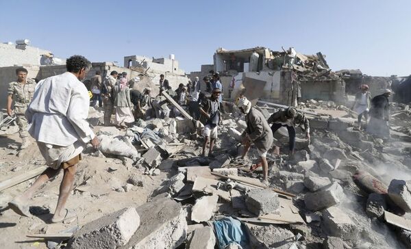 Yémen: Sanaa après les frappes aériennes - Sputnik Afrique